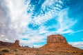 Ariel shot of the  Monument Valley Oljato, USA Royalty Free Stock Photo