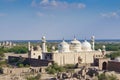 Ariel View of Abbasi Mosque at Derawar Fort Pakistan Royalty Free Stock Photo