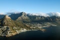 Clifton Beach and Table Mountain Royalty Free Stock Photo