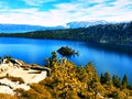 Ariel View of Emerald Bay Royalty Free Stock Photo