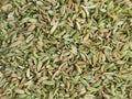 Ariel view of green fennel seeds. Royalty Free Stock Photo