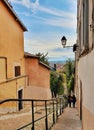 Ariel view of Lyon old town, city of Lyon, France