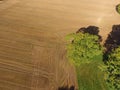 Ariel view of Sussex farmland.