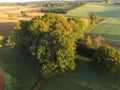 Ariel view of Sussex farmland.