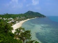 Ariel view of tropical beach, Thailand. Royalty Free Stock Photo