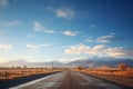 aries constellation visible over a deserted road