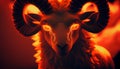 Aries Ram Fiery Wallpaper Background Ai Generated