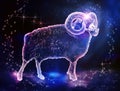 Aries_Ram Royalty Free Stock Photo