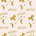 Aries seamless pattern