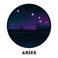 Aries. Vector illustration decorative design Royalty Free Stock Photo