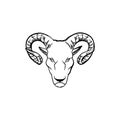Aries. Vector illustration decorative design Royalty Free Stock Photo