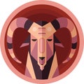 Aries. Vector illustration decorative design Royalty Free Stock Photo