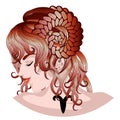 Aries zodiac girl Royalty Free Stock Photo