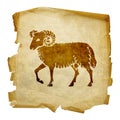 Aries zodiac icon,