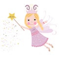 Aries zodiac sign astrological Cute fairytale Royalty Free Stock Photo