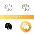 Aries zodiac sign icon Royalty Free Stock Photo