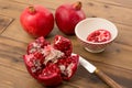 Arils of a pomegranate Royalty Free Stock Photo