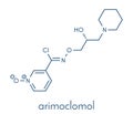 Arimoclomol drug molecule. Skeletal formula