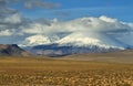 Arinacota and Pomerape volcanoes Royalty Free Stock Photo