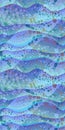 ÃÅarine seamless pattern with rocky bottom under transparent blue waves. Print for fabric, ceramic tile for bathroom, wrapping