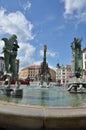 Arion Fountain in Olomouc Royalty Free Stock Photo
