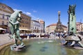 Arion fountain, 1999, sculptor Ivan Theimer, architect Angela Chiantelli, Olomouc town, Moravia, Czech republic