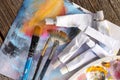 Aristic paint and brushes