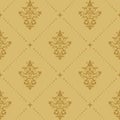 Aristocratic baroque wallpaper pattern