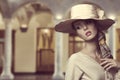Aristocratic girl with hat