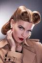 Aristocratic Woman with Retro Hairstyle