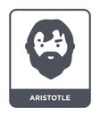 aristotle icon in trendy design style. aristotle icon isolated on white background. aristotle vector icon simple and modern flat
