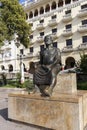 Aristotle Sculpture at Aristotelous Square inThessaloniki, Greece Royalty Free Stock Photo