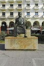 Aristotle Sculpture in city of Thessaloniki, Greece Royalty Free Stock Photo