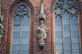 Aristotle Sculpture at Old Town Hall Facade - Bremen, Germany Royalty Free Stock Photo