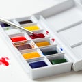 Arists' water colours Royalty Free Stock Photo