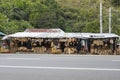 Aritao, Nueva Viscaya, Philippines - A roadside handicrafts store along the Pan-Philippine Highway Royalty Free Stock Photo