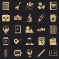 Arithmometer icons set, simple style Royalty Free Stock Photo