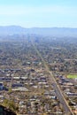 Arizona Capital City of Phoenix, Distant Downtown as seen from North Mountain Royalty Free Stock Photo