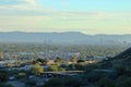 Arizona capital city of Phoenix in golden evening hour Royalty Free Stock Photo