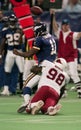 Russell Davis tackling Daunte Culpepper Royalty Free Stock Photo