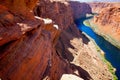 Arizona Colorado river on Page before Horseshoe Bend Royalty Free Stock Photo