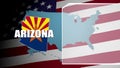 Arizona Countered Flag and Information Panel