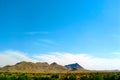 Arizona Desert Hills and Light Clouds in the Distance