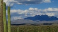 Arizona Desert Mountain shadowed by clouds