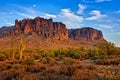 Arizona desert view near sunset, Phoenix, USA Royalty Free Stock Photo