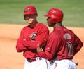 Arizona Diamondbacks Kelly Johnson & Justin Upton Royalty Free Stock Photo