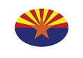 Arizona flag state symbol state sign USA Royalty Free Stock Photo