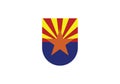 Arizona flag state symbol state sign USA Royalty Free Stock Photo