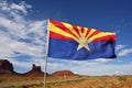 Arizona Flag on Wind Royalty Free Stock Photo