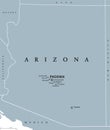 Arizona United States political map